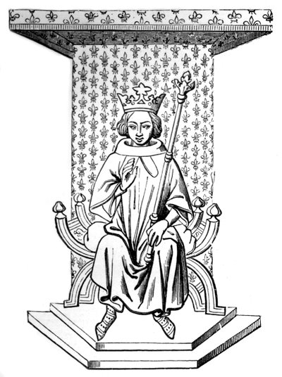 Louis IX, 1300-tallet, 1870 av Unbekannt