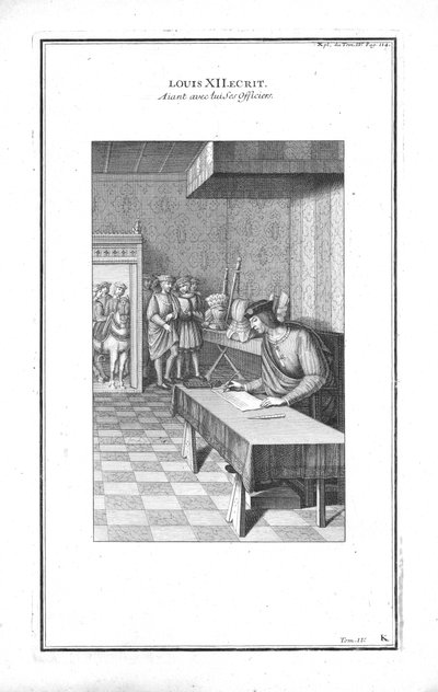 Louis XII skrift, c1760. av Unbekannt