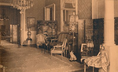 Louis XVI-rommet ved den cubanske ambassaden i Brussel, Belgia, 1927. av Unbekannt