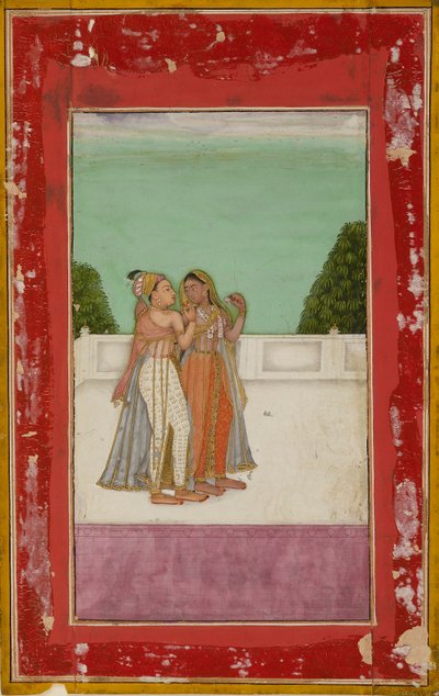 Liebende auf einer Terrasse, um 1740 von Unbekannt