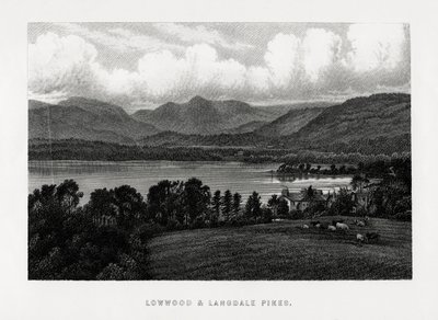 Lowwood og Langdale Pikes, Lake District, Cumbria, 1896 av Unbekannt