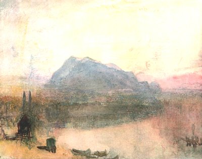 Lucerne and the Righi: Early Dawn, c1840s, c1900. av Unbekannt