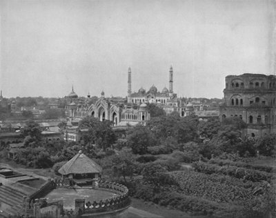 Lucknow, ved elven Gumti, 1800-tallet av Unbekannt