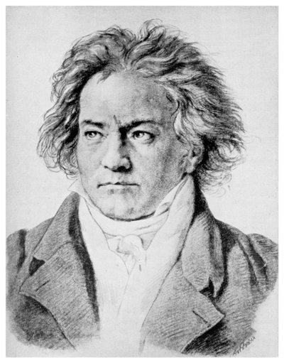Ludwig von Beethoven , tysk komponist, c1818-1822 1956 av Unbekannt