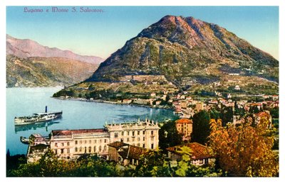 Lugano og Monte San Salvatore, Sveits, 1900-tallet av Unbekannt