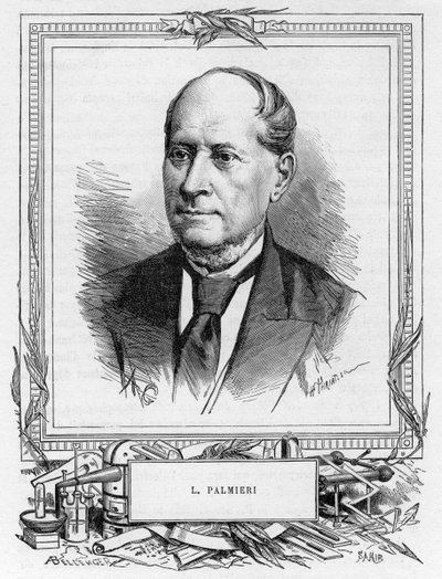 Luigi Palmieri , italiensk geofysiker, 1893 av Unbekannt