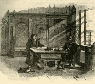 Luther og Melanchthon, ca 1500-1520, 1890. av Unbekannt