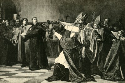 Luther ved Diet of Worms, 1521, 1890. av Unbekannt