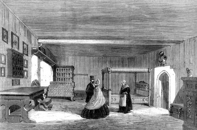 Luthers rom på Wartburg Castle, Eisenach, Tyskland, 1862 av Unbekannt