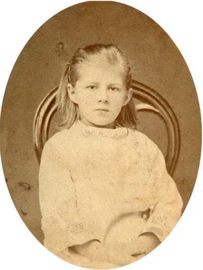 Lyubov Dostojevskaya, datter av forfatteren Fjodor Dostojevskij, 1870-tallet av Unbekannt