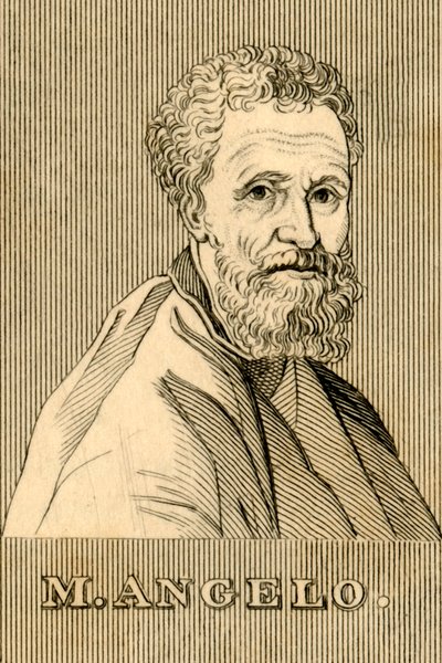 M. Angelo, 1475-1564, 1830. av Unbekannt