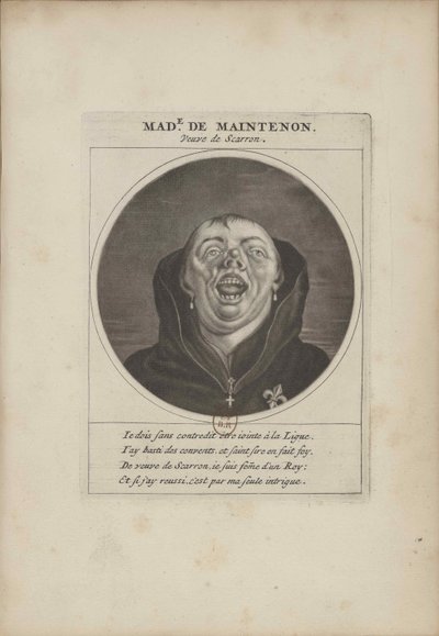 Madame de Maintenon forkledd som en munk, ca 1690. av Unbekannt