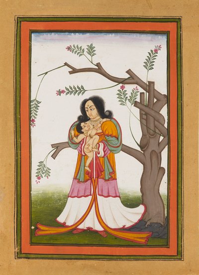 Madonna og barn ved et blomstrende tre, tidlig på 1800-tallet av Unbekannt