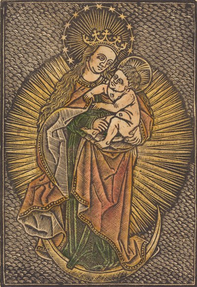 Madonna and Child in Glory, fjerde kvartal 1400-tallet. av Unbekannt