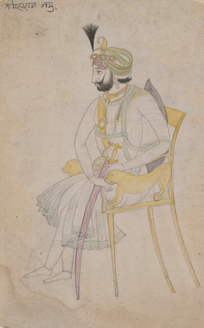 Maharaja Ranbir Singh, ca. 1860-80. av Unbekannt