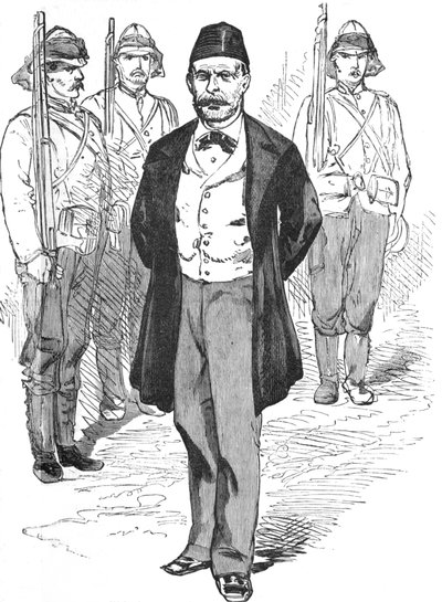 Mahmoud Fehmy, sjef for Arabis-staben, c1882 av Unbekannt