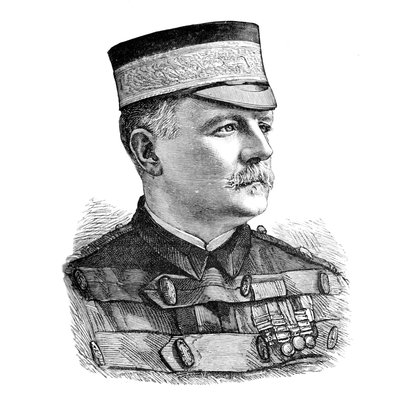 Generalmajor Sir Herbert Macpherson, kommandør for den indiske kontingenten, c1882. av Unbekannt