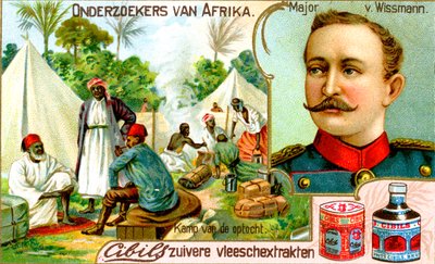 Major von Wissman, tysk soldat, ca 1900 av Unbekannt