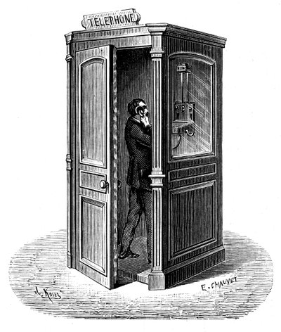 Ringe fra en telefonboks, 1888 av Unbekannt