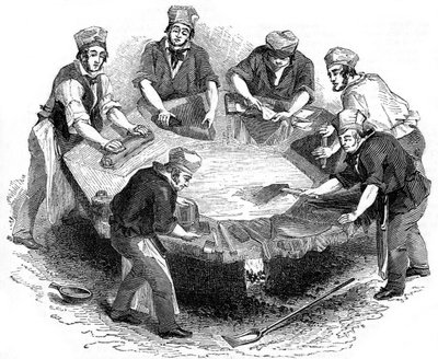 Å lage beverhatter, 1841 av Unbekannt