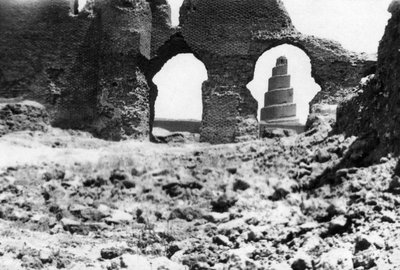 Malwiya-tårnet, Mesopotamia, 1918 av Unbekannt