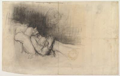 Drømmende mann, 1825-80. av Unbekannt