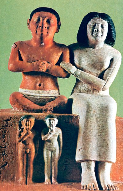 Mann og kvinne figur, statue, Egypt av Unbekannt