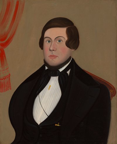 Mann med gullblyant, ca. 1850. av Unbekannt