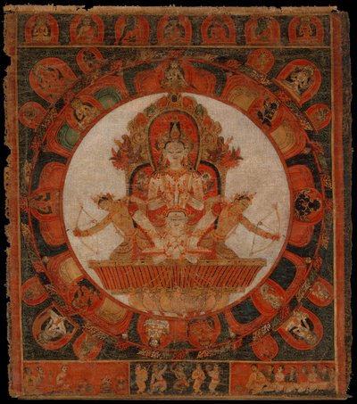 Mandala av Chandra, måneguden, sent på 1300-tallet - begynnelsen av 1400-tallet. av Unbekannt