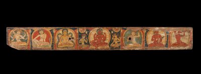 Manuskriptomslag med Avalokiteshvara The Bodhisattva of Infinite Compassion, 1100-tallet. av Unbekannt