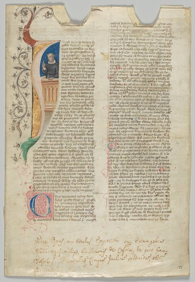 Manuskriptblad, italiensk, 1300-tallet. av Unbekannt