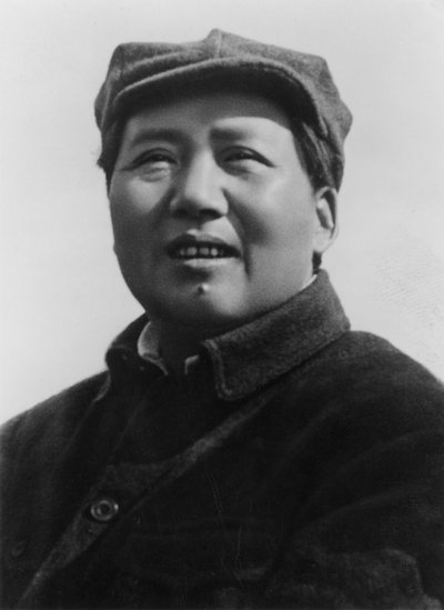 Mao Zedong, kinesisk kommunistisk revolusjonær og leder, ca 1950-tallet av Unbekannt
