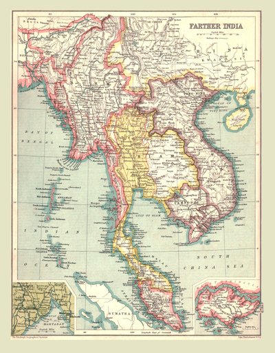Kart over videre India, 1902. av Unbekannt