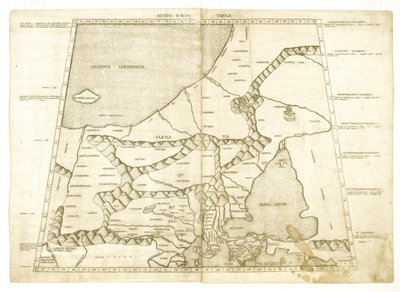 Kart over Muscovy av Ptolemy Octava Europe Tabula av Unbekannt