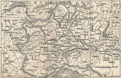 Kart over Marengo-kampanjen, 1800, 1896 av Unbekannt