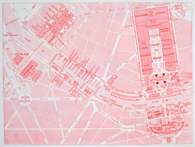 Kart over verdensutstillingen i Paris, 1900 av Unbekannt