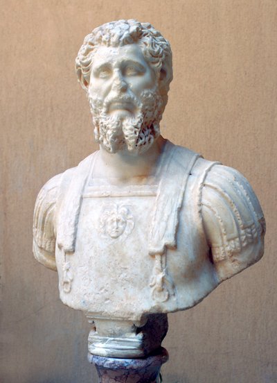 Marmorbyste av romersk keiser Lucius Septimius Severus av Unbekannt