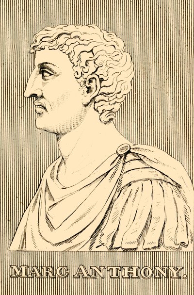 Marc Anthony, 83-30 f.Kr., 1830. av Unbekannt