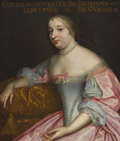 Marguerite Louise Suzanne de Béthune 1643-1726, grevinne av Guiche, hertuginne av Lude, ca 1665. av Unbekannt