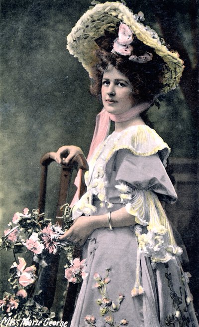 Marie George , amerikansk skuespillerinne, tidlig på 1900-tallet av Unbekannt