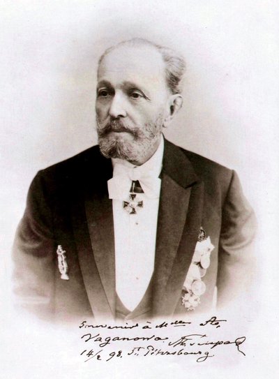 Marius Petipa , russisk ballettdanser og koreograf, 1898 av Unbekannt