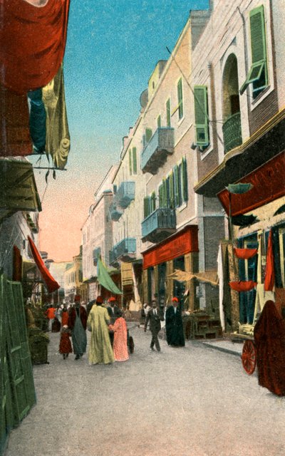 Market Street, Suez, Egypt, 1900-tallet av Unbekannt