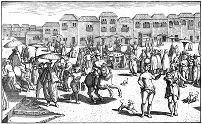 Marked i Goa, India, 1599 av Unbekannt