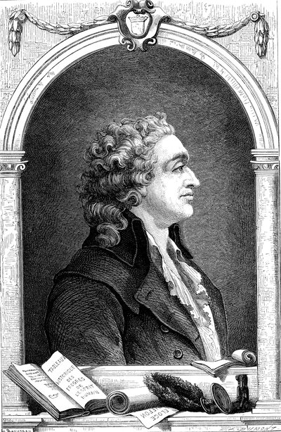 Marquis de Condorcet 1743-1798, fransk opplysningsfilosof og sosiolog, 1874 av Unbekannt