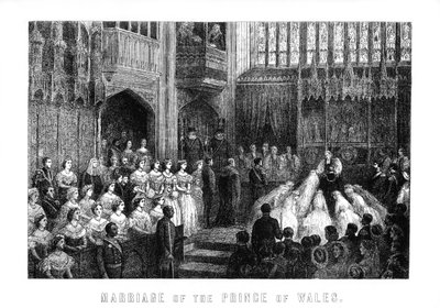 Vielse med prinsen av Wales, St Georges Chapel, Windsor 10. mars 1863, 1899 av Unbekannt