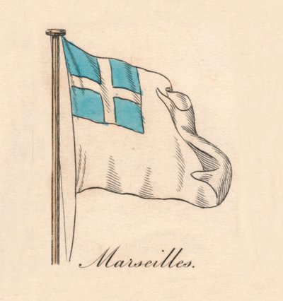 Marseille, 1838 av Unbekannt