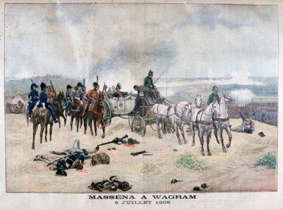 Marshal Massena i slaget ved Wagram, Østerrike, 5.-6. juli 1809, 1904 av Unbekannt