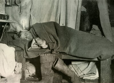 Marston i sengen sin, c1908, 1909. av Unbekannt