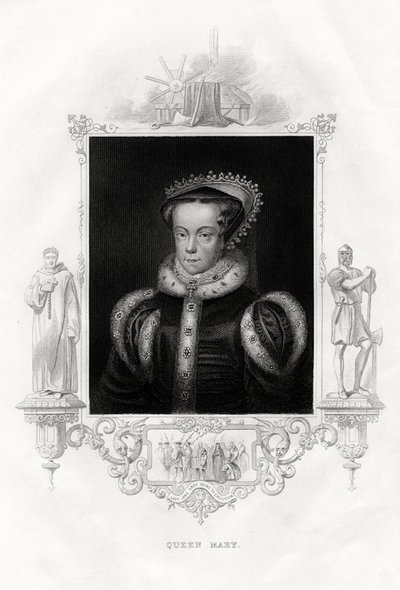 Mary I 1516-1558, også kjent som Mary Tudor, 1860 av Unbekannt