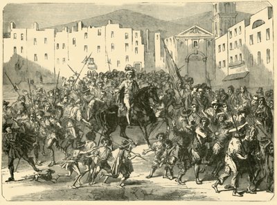 Masaniello Haranguing the Populace of Napoli, 7. juli 1647, 1890. av Unbekannt